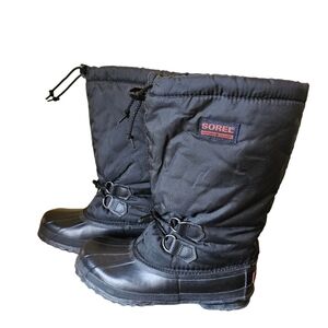 Vintage Sorel Men's Snow Boot black size 6, women size 9‎